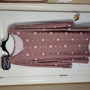 Mudd XL Dress Pink White Floral